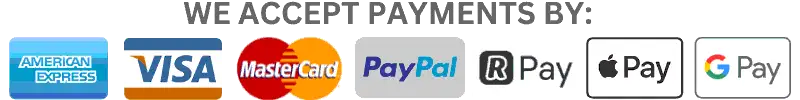 Payments powered by Stripe (Pay with Visa, Mastercard, Maestro, American Express, Union Pay)